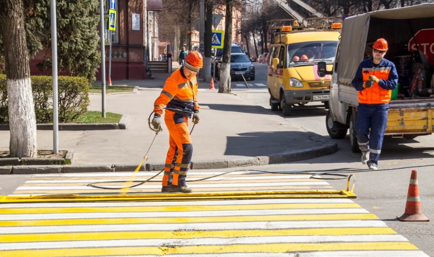 Смоленск, ремонт, дорожная разметка, автомобили